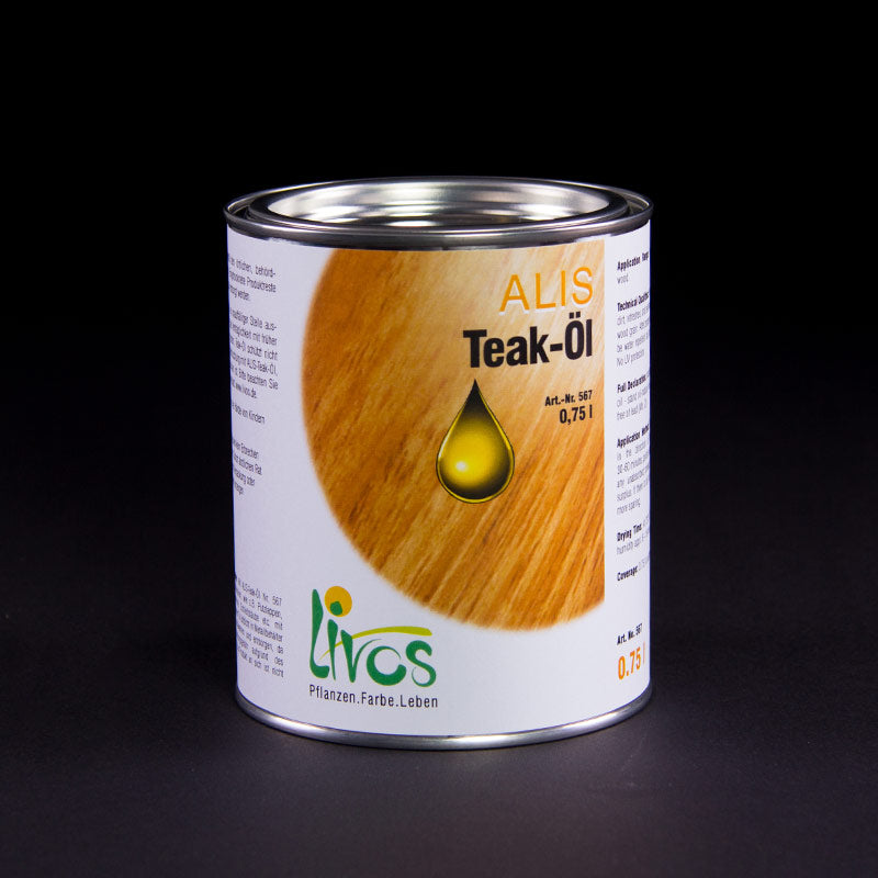 Livos ALIS Teak-Öl Nr. 567, 0,75-Liter-Dose