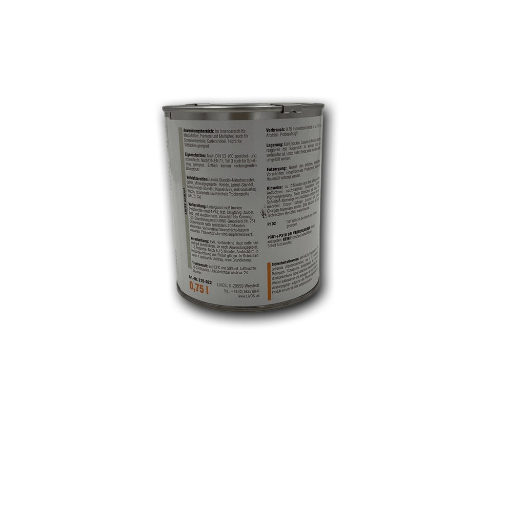 Livos KALDET Holzlasur Buchsbaum — 0,75 l — Detailansicht