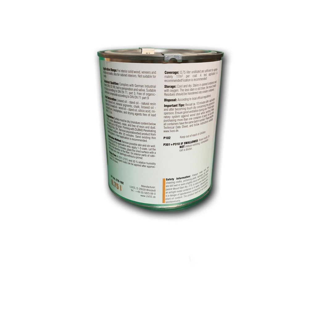 Livos Kaldet Holzlasur Ebenholz - 0,75 l Dose — Detailansicht