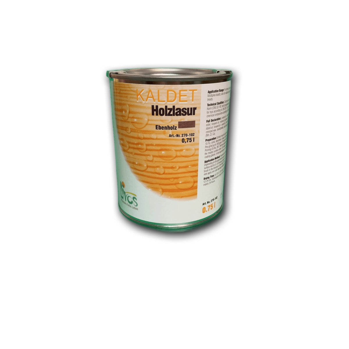 Livos Kaldet Holzlasur Ebenholz — 0,75 l