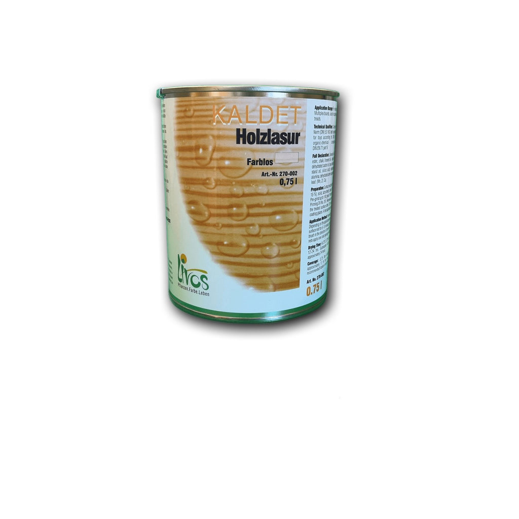 Livos KALDET Holzlasur Farblos — 0,75 l
