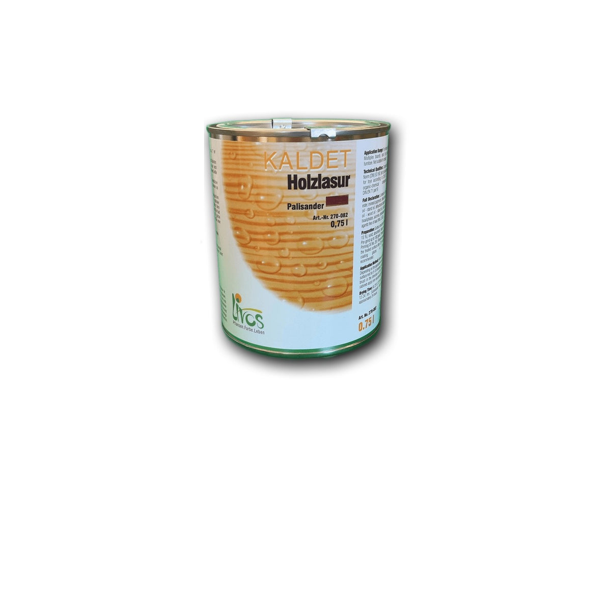 Livos KALDET Holzlasur Palisander — 0,75 l