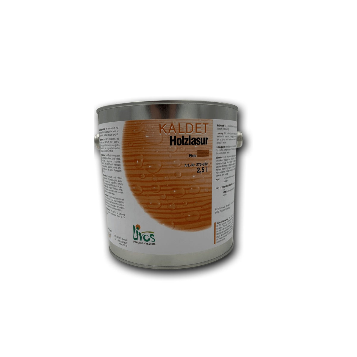Livos KALDET Holzlasur Pinie — 2,5 l