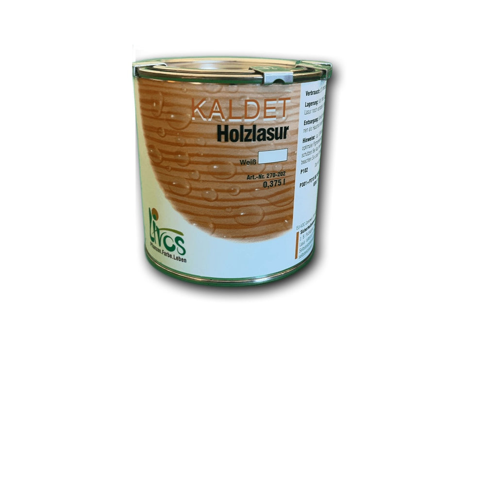 Livos Kaldet Holzlasur Weiß — 0,375 l