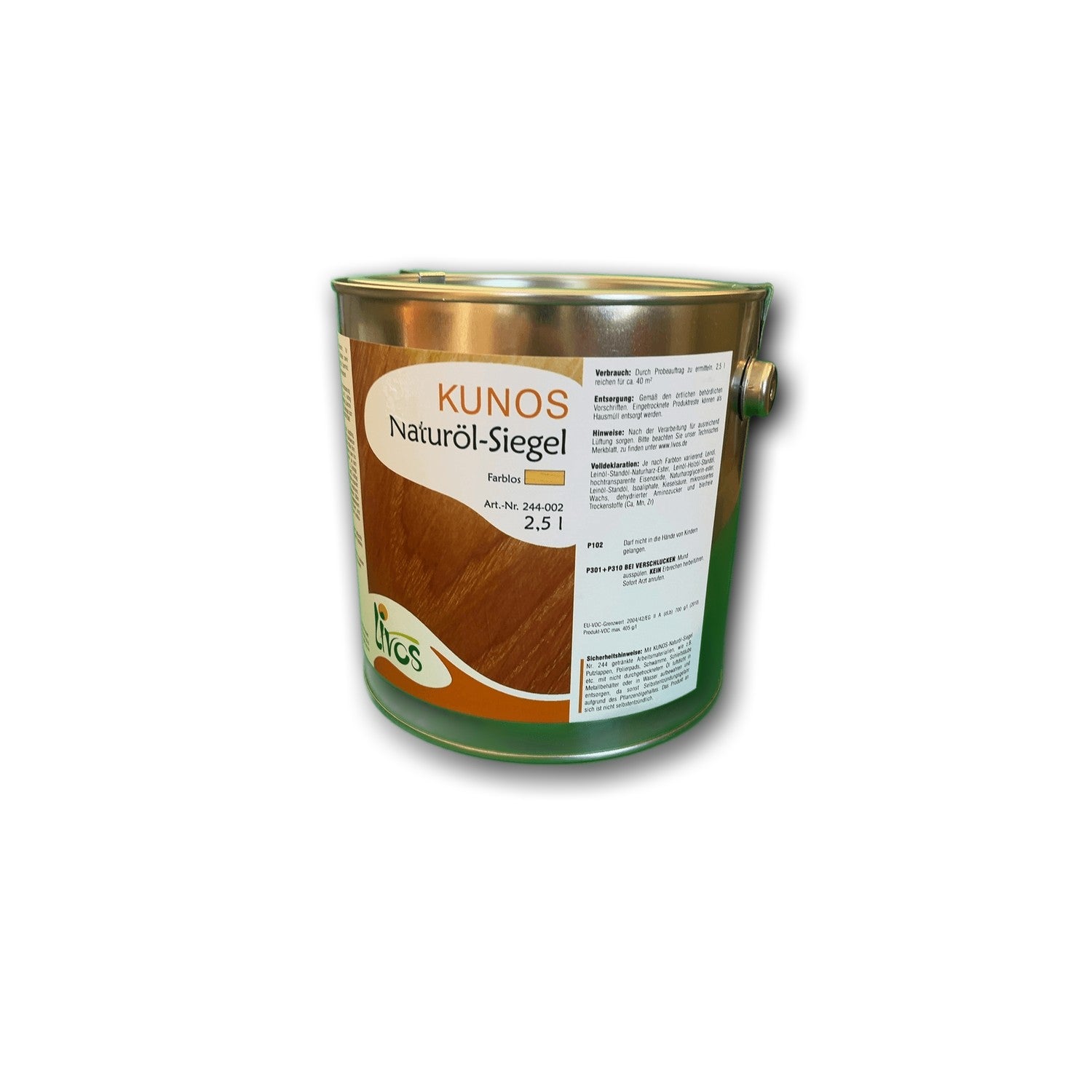 Livos KUNOS Naturöl-Siegel Farblos — 2,5 l