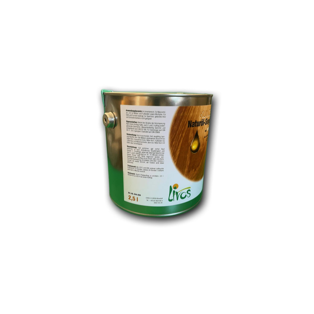 Livos KUNOS Naturöl-Siegel Weiß 244-204 - 2,5 l — Detailansicht