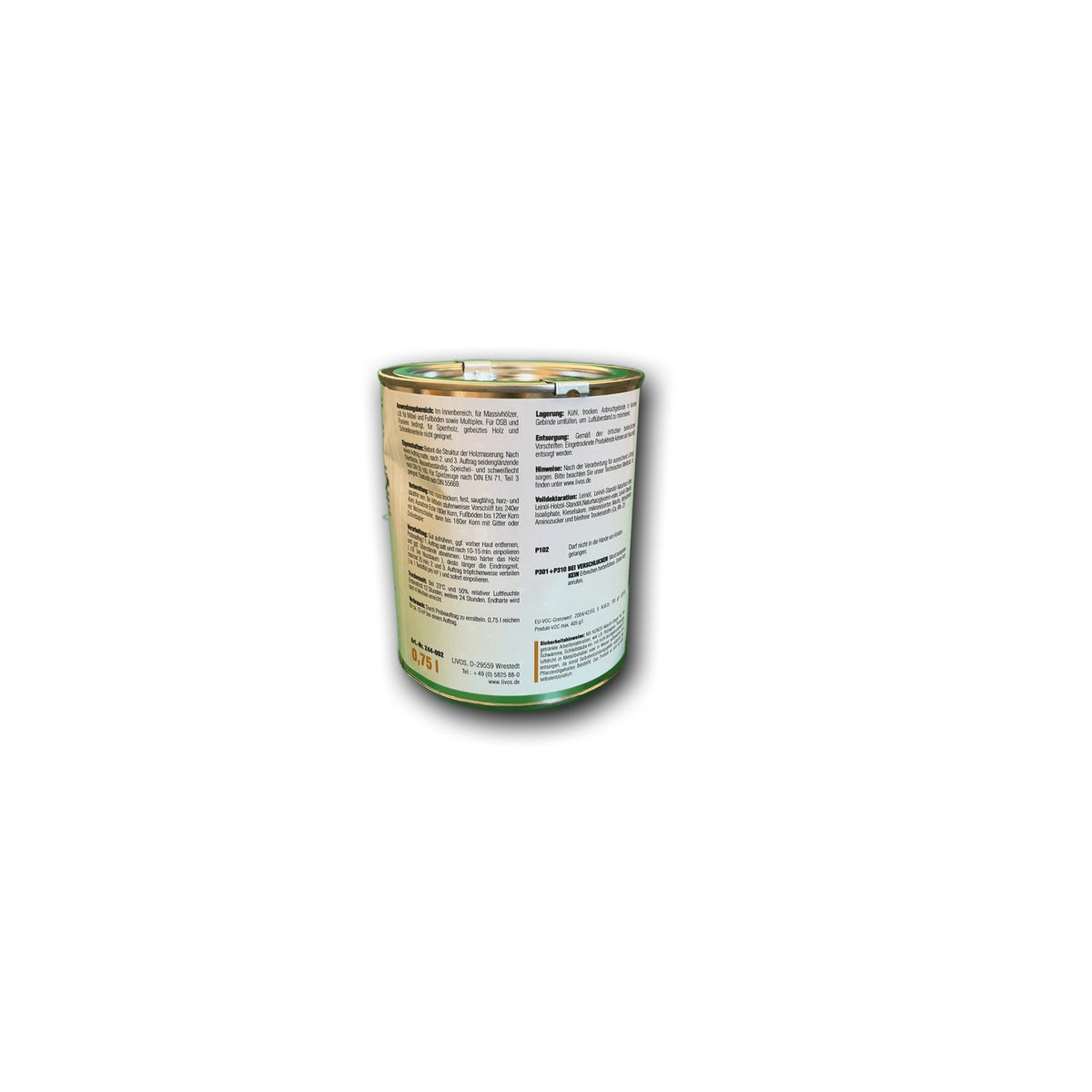 Livos KUNOS Naturöl-Siegel Farblos - 0,75 l Dose — Detailansicht