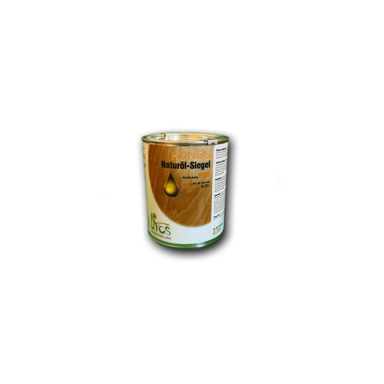 Livos KUNOS Naturöl-Siegel Kirsche Honig — 0,75 l