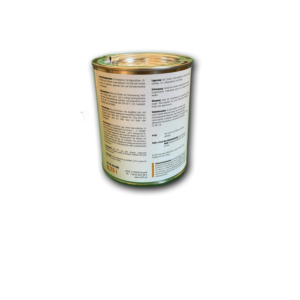 Livos KUNOS Naturöl-Siegel Nussbaum - 0,75 l Dose — Detailansicht
