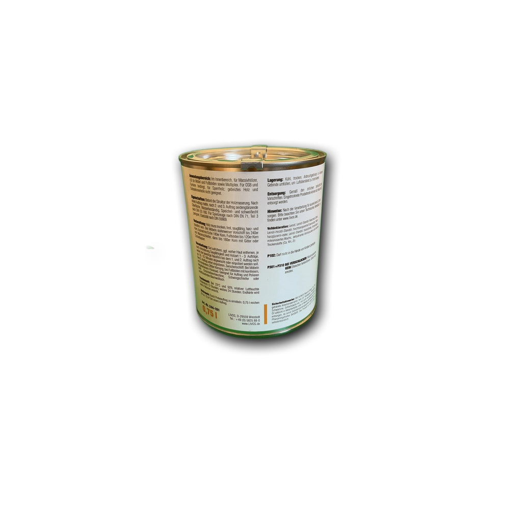 Livos KUNOS Naturöl-Siegel Schwarz - 0,75 l Dose — Detailansicht