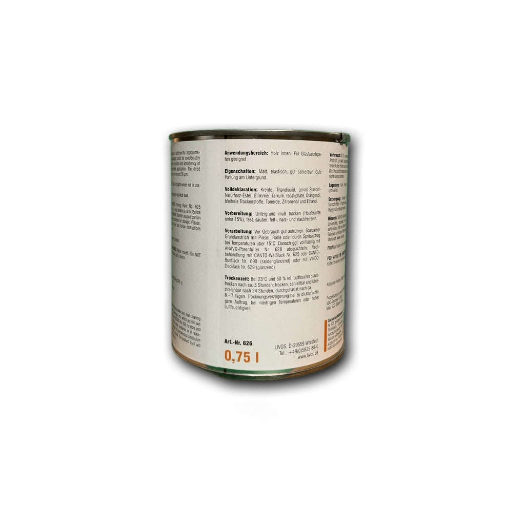 Livos MENOS Vorstreichfarbe Nr. 626 – 0,75 l Dose — Detailansicht