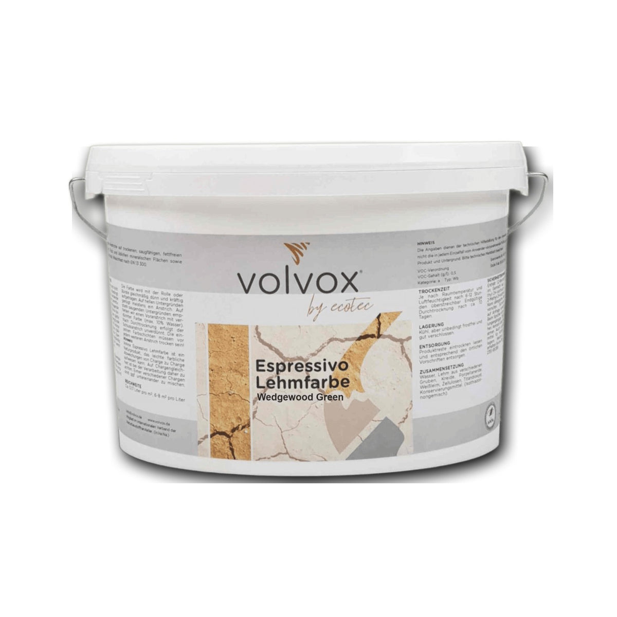 Volvox Espressivo Lehmfarbe Wedgewood Green (103) — 2,5 l