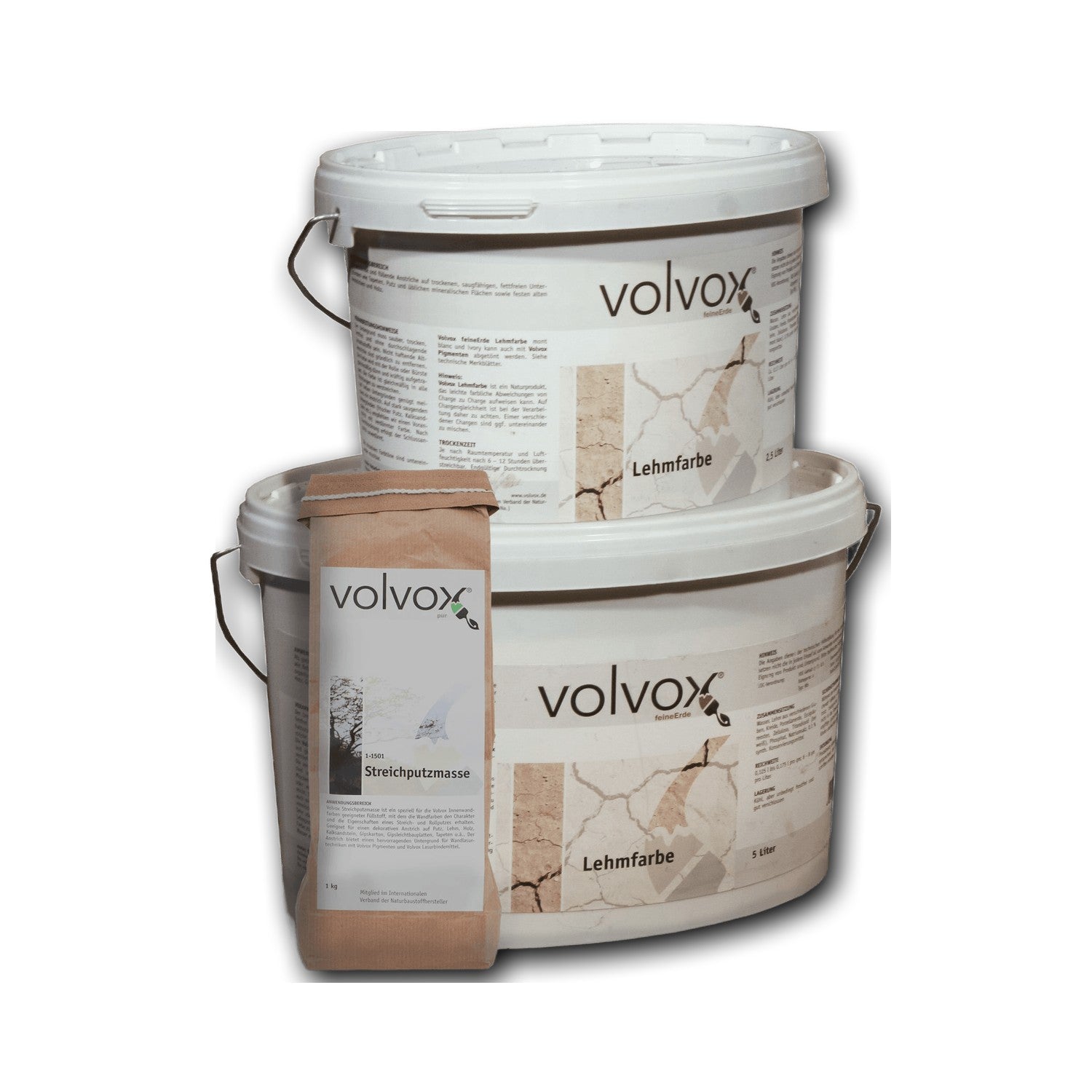 Volvox Espressivo Lehmstreichputz mont blanc (017) — 5 l