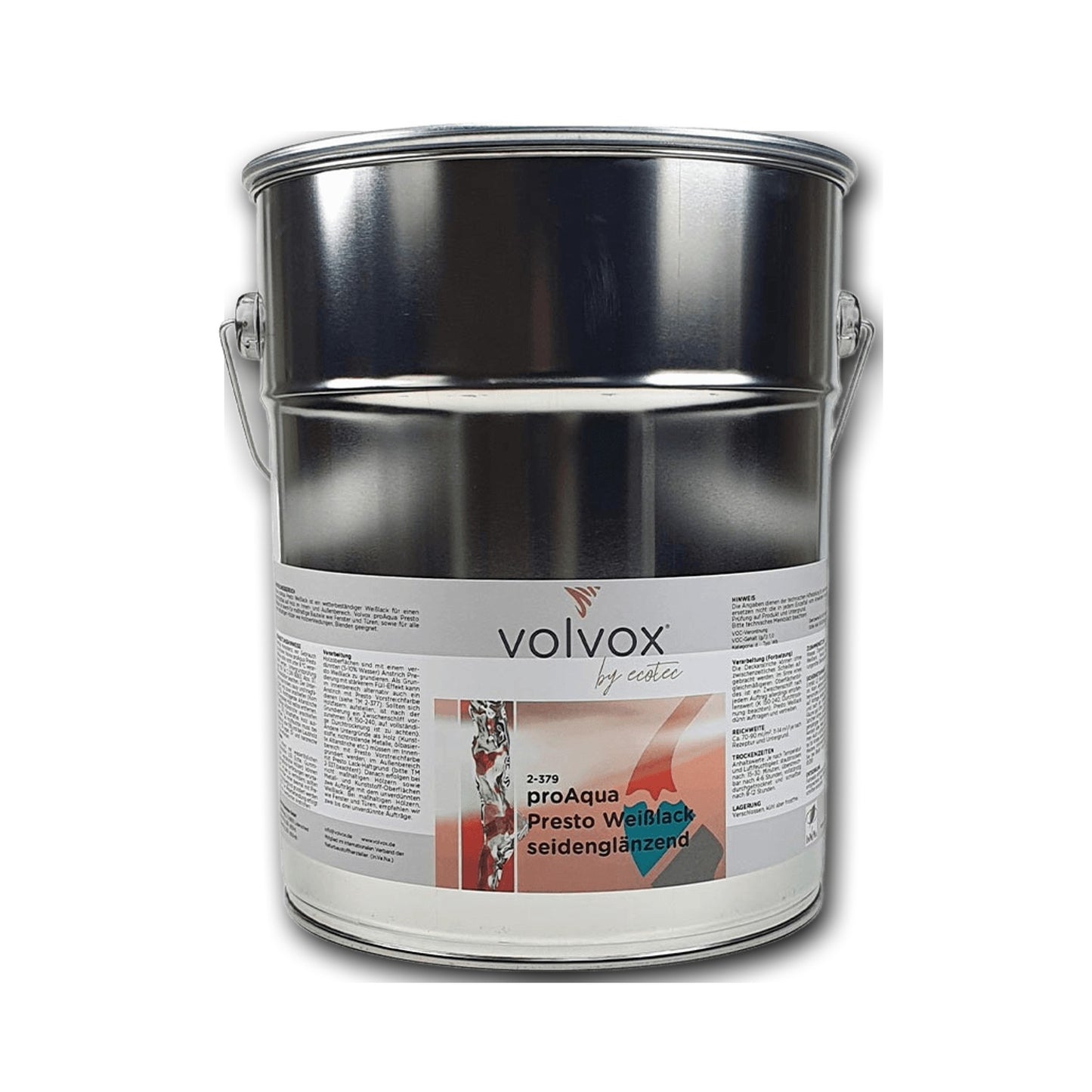 Volvox proAqua Presto Weißlack seidenglänzend 2,5 l